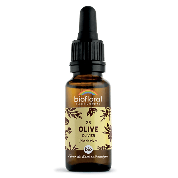Fleur De Bach 23 Olive Olivier Compte Gouttes Bio Demeter 20 ml