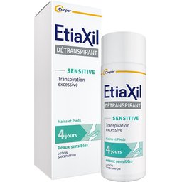 - Déodorant Détranspirant - Traitement Transpiration Excessive -Pieds et Mains - Sensitive - Peaux Sensibles - 100 ml
