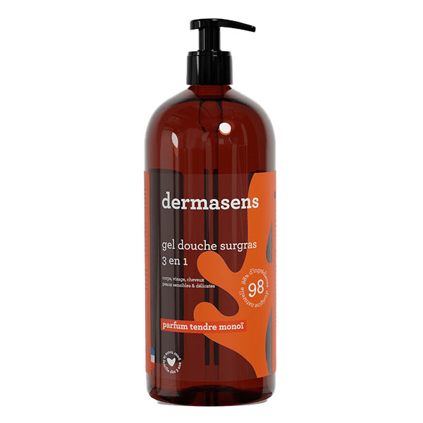 Dermasens Gel Douche Surgras 3 en 1 Monoï 1L