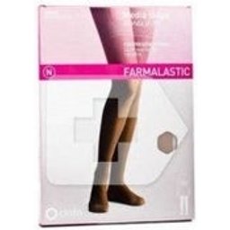 long bas en dentelle A-F compression normale calibrée beige taille 6