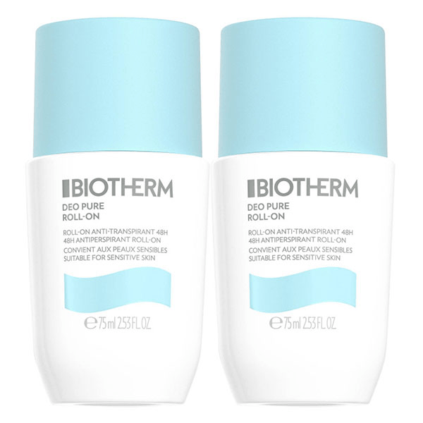 Déo Pure Anti-Transpirant au Complexe Minéral Roll-On Lot de 2 x 75ml