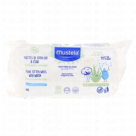 lingettes à l'eau bio x60