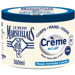 LE Petit Marseillais Crème au Lait Peaux Normales à Sèches