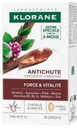 Antichute Force et Vitalité Cheveux et Ongles Complément Alimentaire 90 Capsules - Boîte