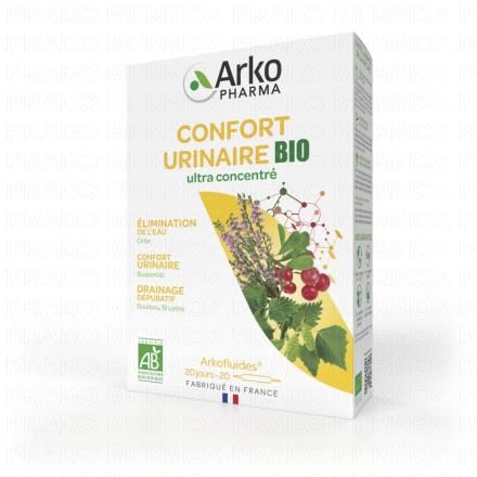 Arkofluides confort urinaire boîte 20 ampoules