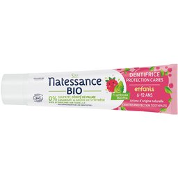 Natessance Dentifrice Bio Enfant 6–12 Ans Protection Caries Framboise Menthe