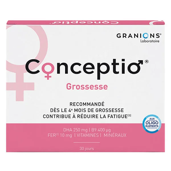 Granions Conception Grossesse Vitamines et Minéraux DHA 30 gélules