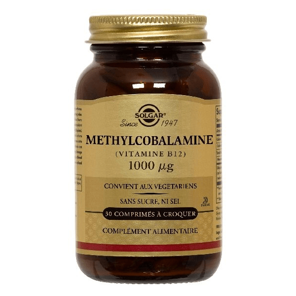 Méthylcobalamine Vit B12 1000µg 30 comprimés à croquer