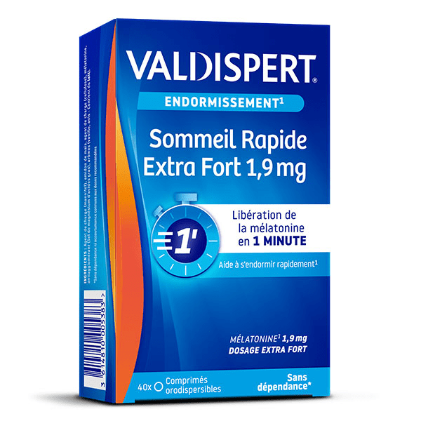 Mélatonine 1,9mg Sommeil Rapide Complément Alimentaire 40Comprimés