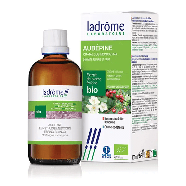 Extrait de plante Aubepine Sommite et Fruit Bio 100 ml