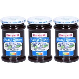 Beyer Fruits à Tartiner 96% de Myrtilles
