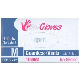 Gants en vinyle sans poudre Taille XL 100 pcs