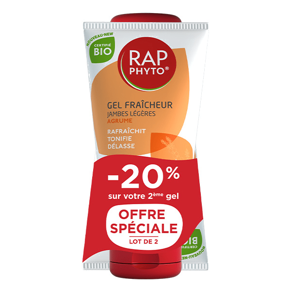 Gel Fraîcheur Agrume Lot de 2 x 150ml - Certifié Bio