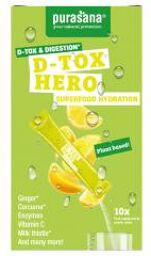 Superfood Hydratation D-Tox Hero 10 Sticks de 4,5 g - Boîte