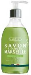 Savon de Marseille Liquide Parfum Menthe-Citron 300 ml - Flacon-Pompe 300 ml