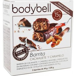 Barrita Cacahuete Y Caramelo 5 Barritas