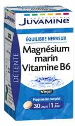 Magnésium Marin + Vitamine B6 Équilibre Nerveux 30 Comprimés - Boîte 30 comprimés
