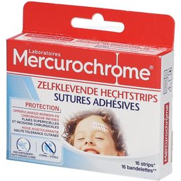 Mercurochrome Strips sutures adhésives