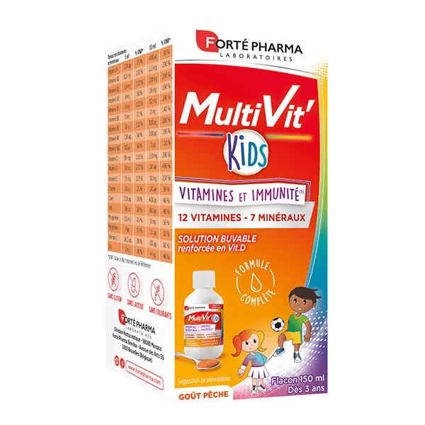 Multivit'Kids Energie Solution buvable dès 3 ans 150ml