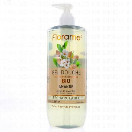 Gel douche aux huiles essentielles bio amande 750ml
