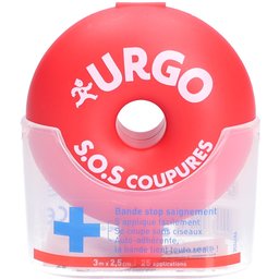 SOS Coupures - Bande à découper, extensible et autoadhérente, avec dévidoir - unité
