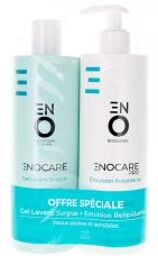 Enocare Gel Lavant Surgras 400 ml + Emulsion Relipidante 400 ml Offre Spéciale - Lot 2 x 400 ml