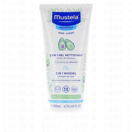 Bébé ''Peau normale'' 2 en 1 cheveux et corps tube 200ml