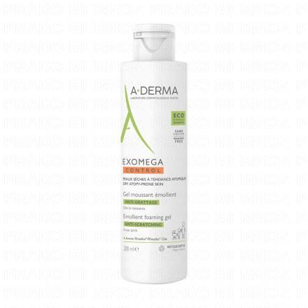 A-DERMA Exomega Control - gel moussant émollient anti-grattage flacon 200ml