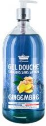 Gel Douche Surgras Gingembre 1 L - Flacon-Pompe 1000 ml