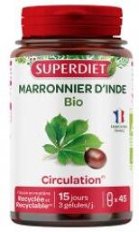 Marronnier d'Inde Bio 45 Unités - Pot 45 gélules de 416 mg