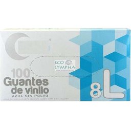 Guantes Vinilo con Polvo Talla Grande 100uds