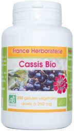 200 gélules CASSIS BIO AB dosées à 250 mg