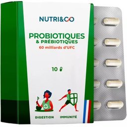 Probiotiques Et Prébiotiques 10 Gélules