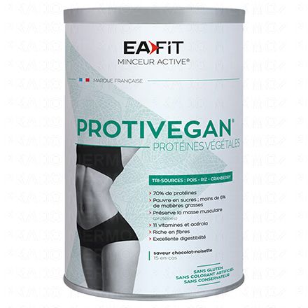 Protivegan protéines végétales chocolat noisette 450g