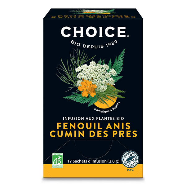 Infusion Fenouil Anis Cumin Bio