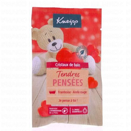 Cristaux de bain tendres pensées