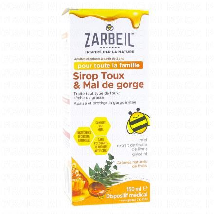 Sirop toux et mal de gorge 150ml