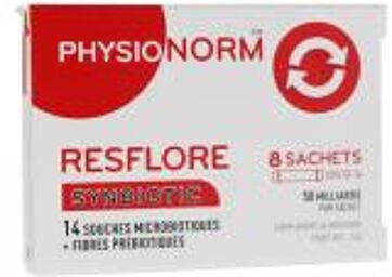 Physionorm Resflore - 8 Sachets - Boîte 8 sachets de 3 g