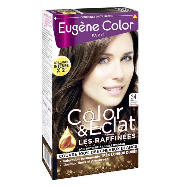 Les Raffinées Crème Colorante Permanente n°34 Châtain Noisette