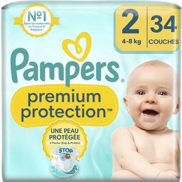 Premium Protection Taille 2 4-8kg 34 Unités