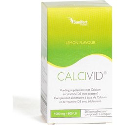 Calcivid Chew 1000 mg / 800 IE Citron