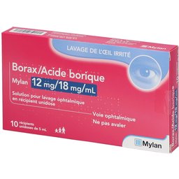 Borax/Acide Borique Viatris 12/18Mg/Ml Unidose 5ML