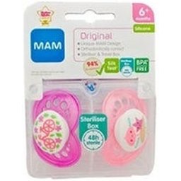Chupete Silicona Original Matt N 2 a 6 Meses 2uds