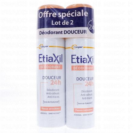 Déodorant douceur 48h aérosol lot de 2 aérosol 150ml
