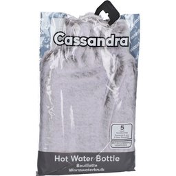 Cassandra Bouillotte Housse Fausse fourrure Gris clair 1,8L