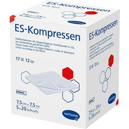 ES Compresses 7,5 x 7,5 cm stériles