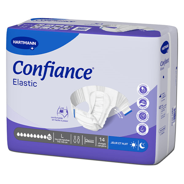 Confiance Elastic 10 Gouttes Taille L 14 changes complets
