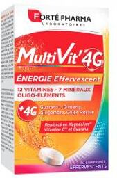 Multivit 4 G Énergie Effervescent 30 Comprimés - Boîte 30 Comprimés Effervescents