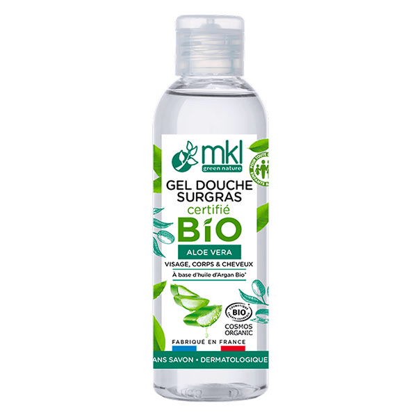  Gel Douche Surgras Sans Savon Aloe Vera Huile d'Argan Bio 100ml