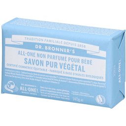 Dr.bronner's Savon Pur Végétal All-one Non parfumé pour bébé